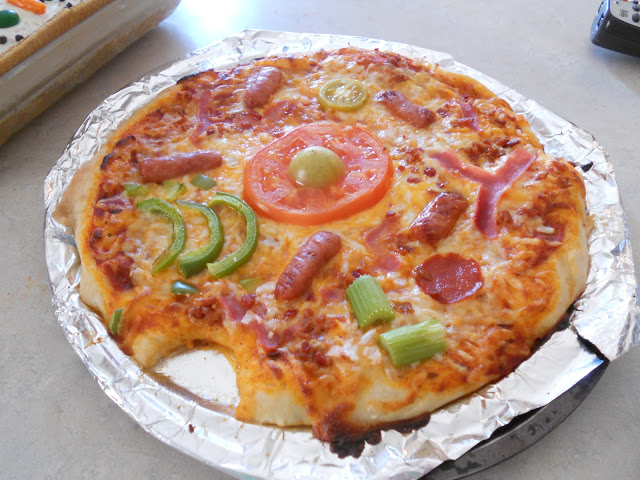 pizza model of a cell