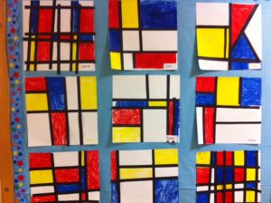 Mondrian Art and Music Project for Kids