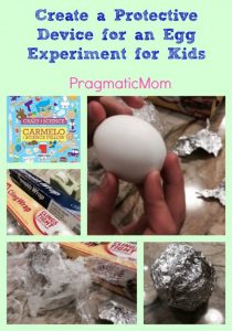 Create a protective device for an egg