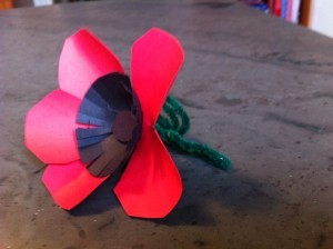 poppy art project for Veterans Day