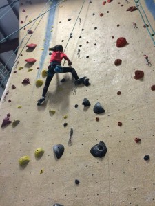 PickyKidPix rock climbing at Central Rock Gym