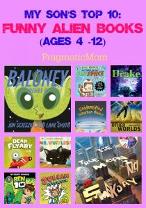My Son's Top 10: Funny Alien Books (ages 4 -12)