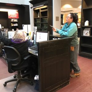 library reference desk