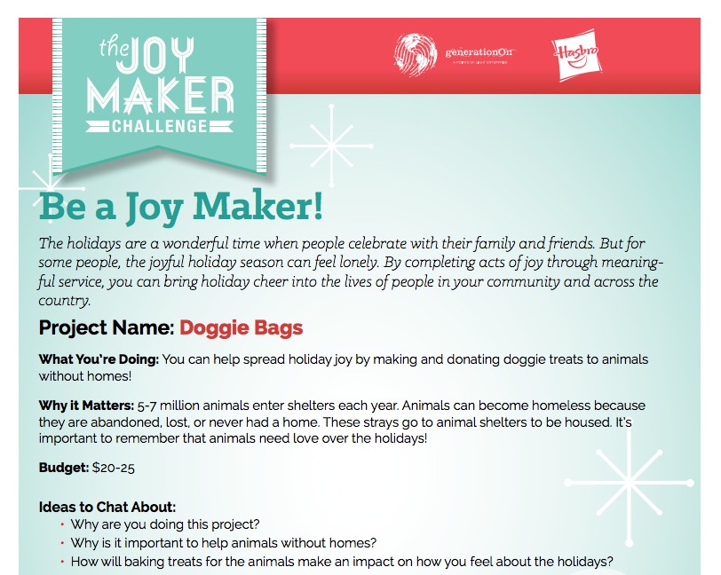 Joy Maker Guide Challenge for Kids