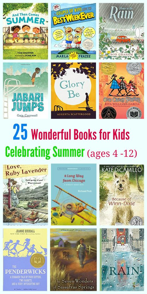 25 Wonderful Books for Kids Celebrating Summer (ages 2-12)