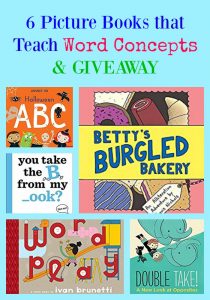 6 Picture Books That Teach Word Concepts & GIVEAWAY