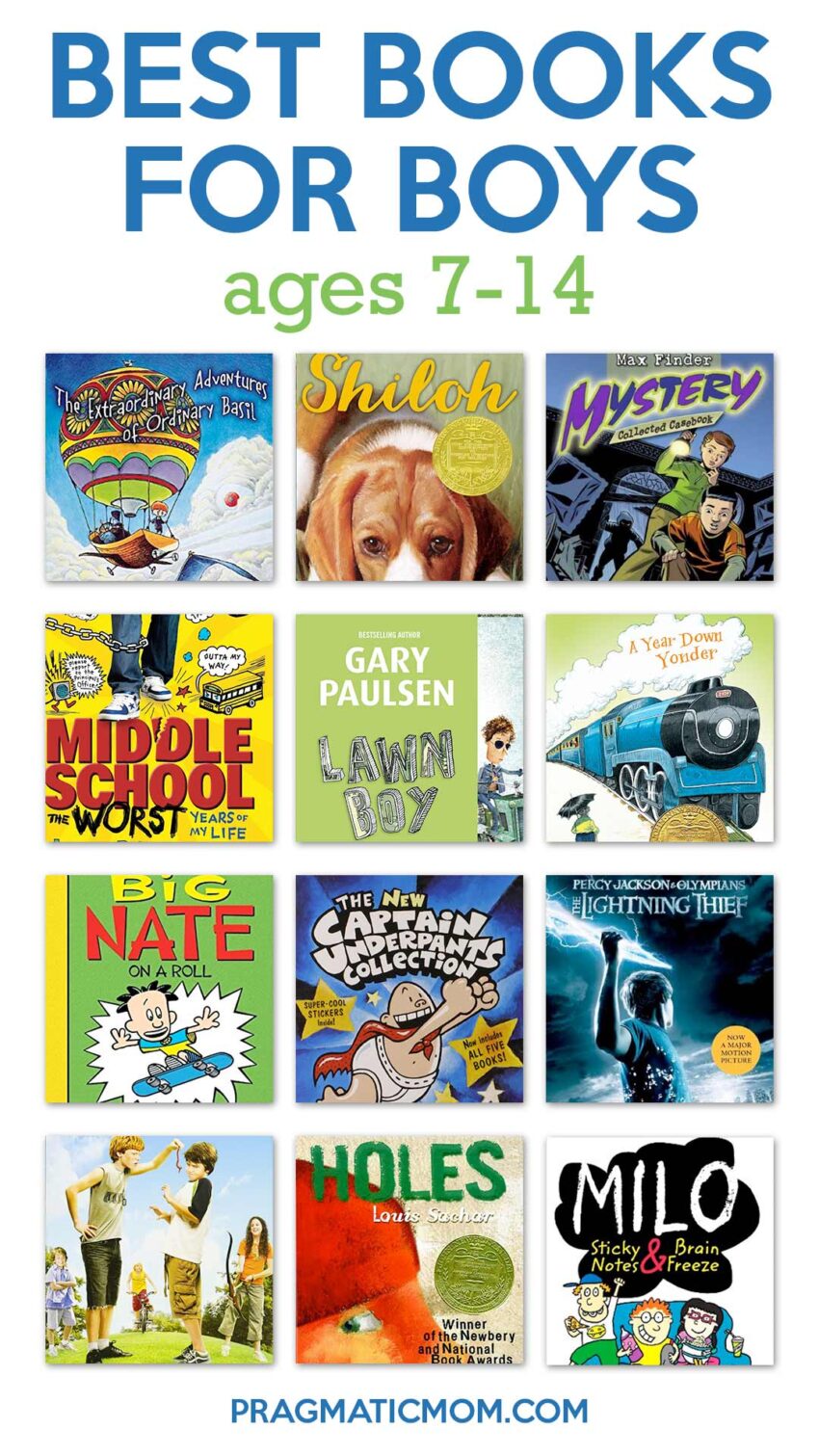 Best Books for Boy Readers, Reluctant or Otherwise (ages 7-14)