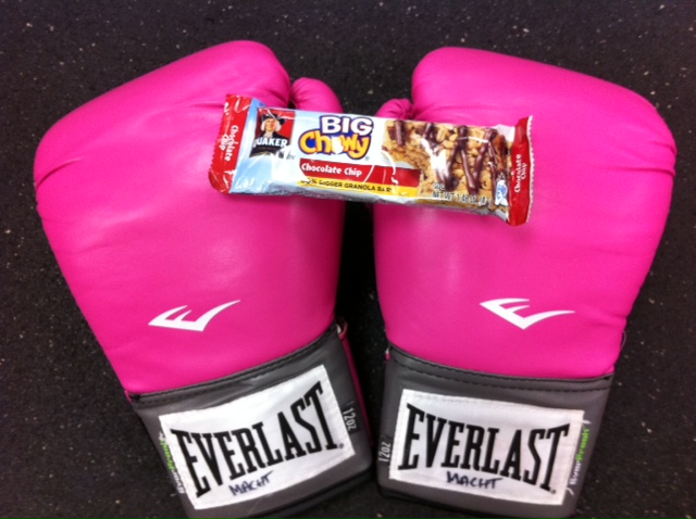 fuel for boxing, mom and boxing, Quaker chewy granola bars,
