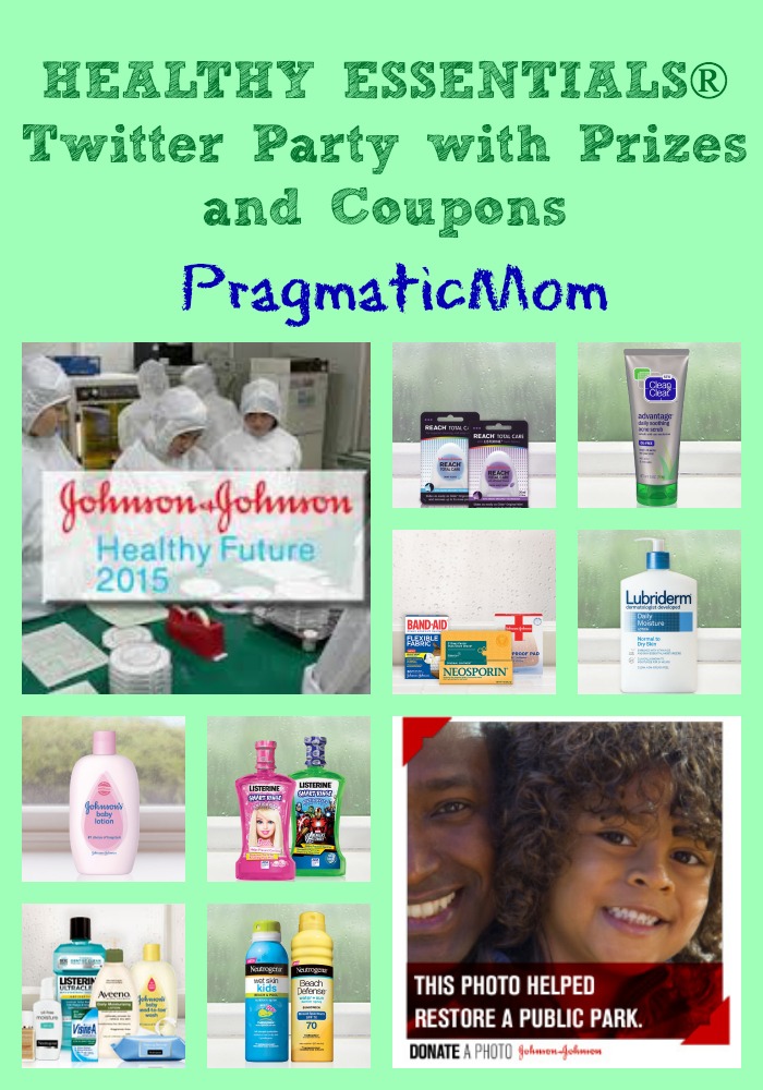 Healthy Essentials Johnson and Johnson twitter party and coupons