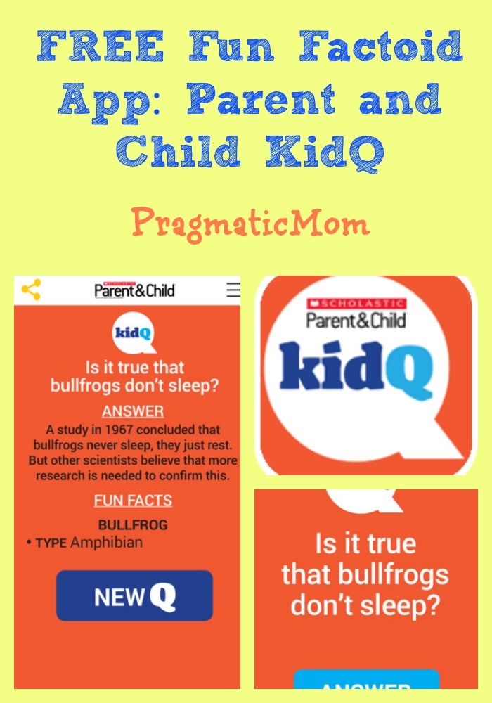FREE Fun Factoid App: Parent and Child KidQ