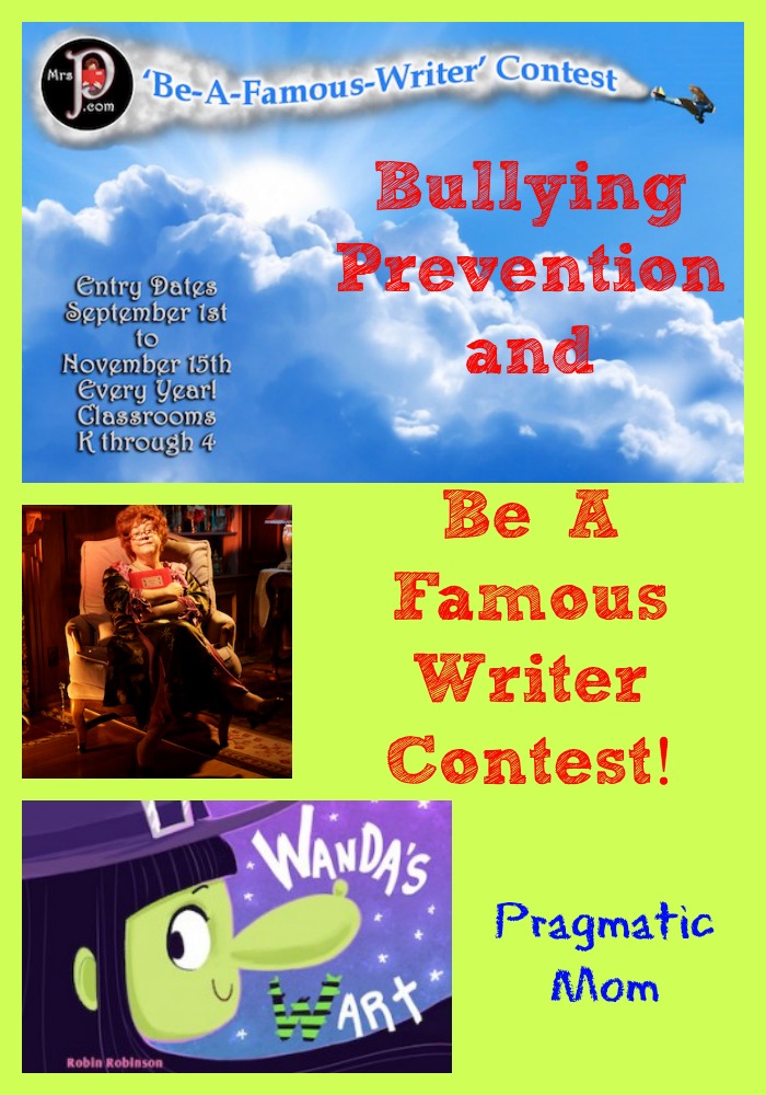 bullying prevention, Be a Famous Writer Contest, Mrs. P