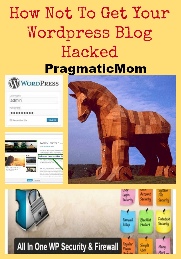 how not to get your wordpress blog hacked