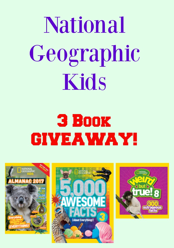 National Geographic Kids 3 Book GIVEAWAY!