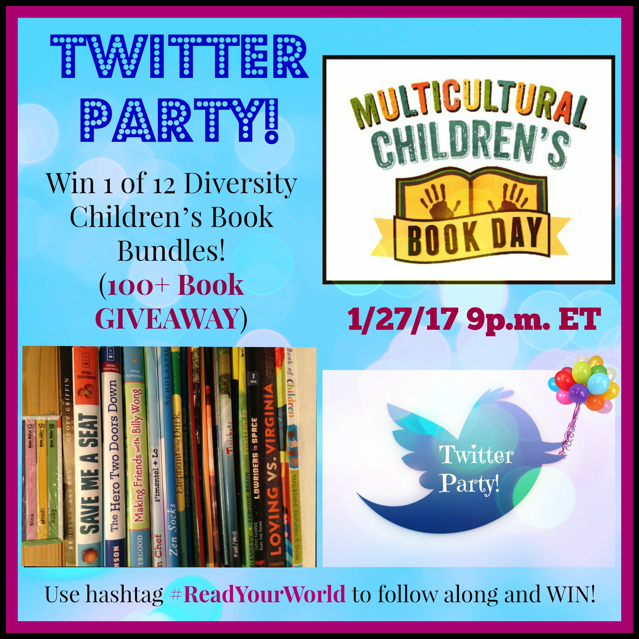 Multicultural Children's Book Day Twitter Party 2017 and book giveaways!