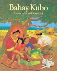 Bahay Kubo illustrated by  Pergylene Acuña