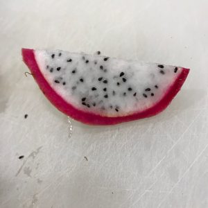 My 13 year old son's exotic fruit challenge: Dragonfruit