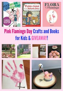 Pink Flamingo Day Crafts and Books for Kids & GIVEAWAY!