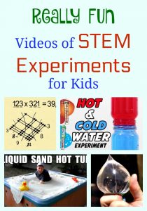 Really Fun Videos of STEM Experiments for Kids