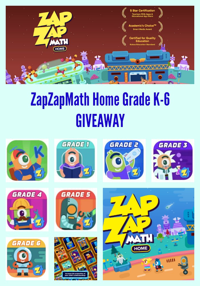 #ZapZapMath Home Grade K-6 #AtHomeWithMath GIVEAWAY