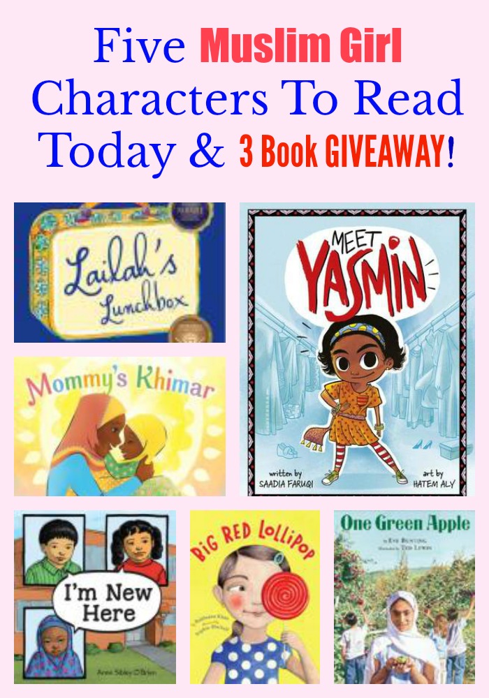 Five Muslim Girl Characters To Read Today & 3 Book GIVEAWAY!
