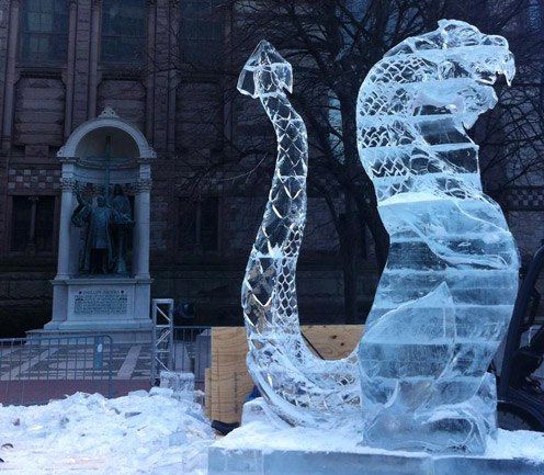 Boston First Night Ice Sculptures