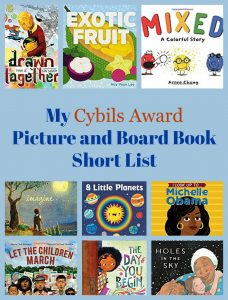 My Cybils Award Picture and Board Book Short List