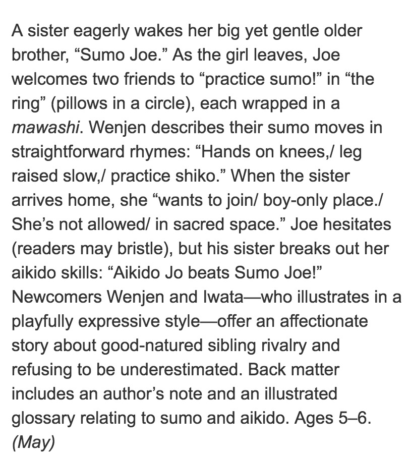 Sumo Joe Review Publishers Weekly