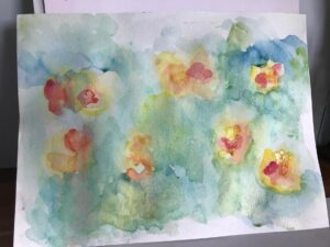Monet's Water Lilies art project for kids