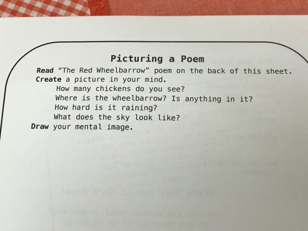 Use 16 Words to teach poetry