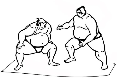Sumo Coloring Pages