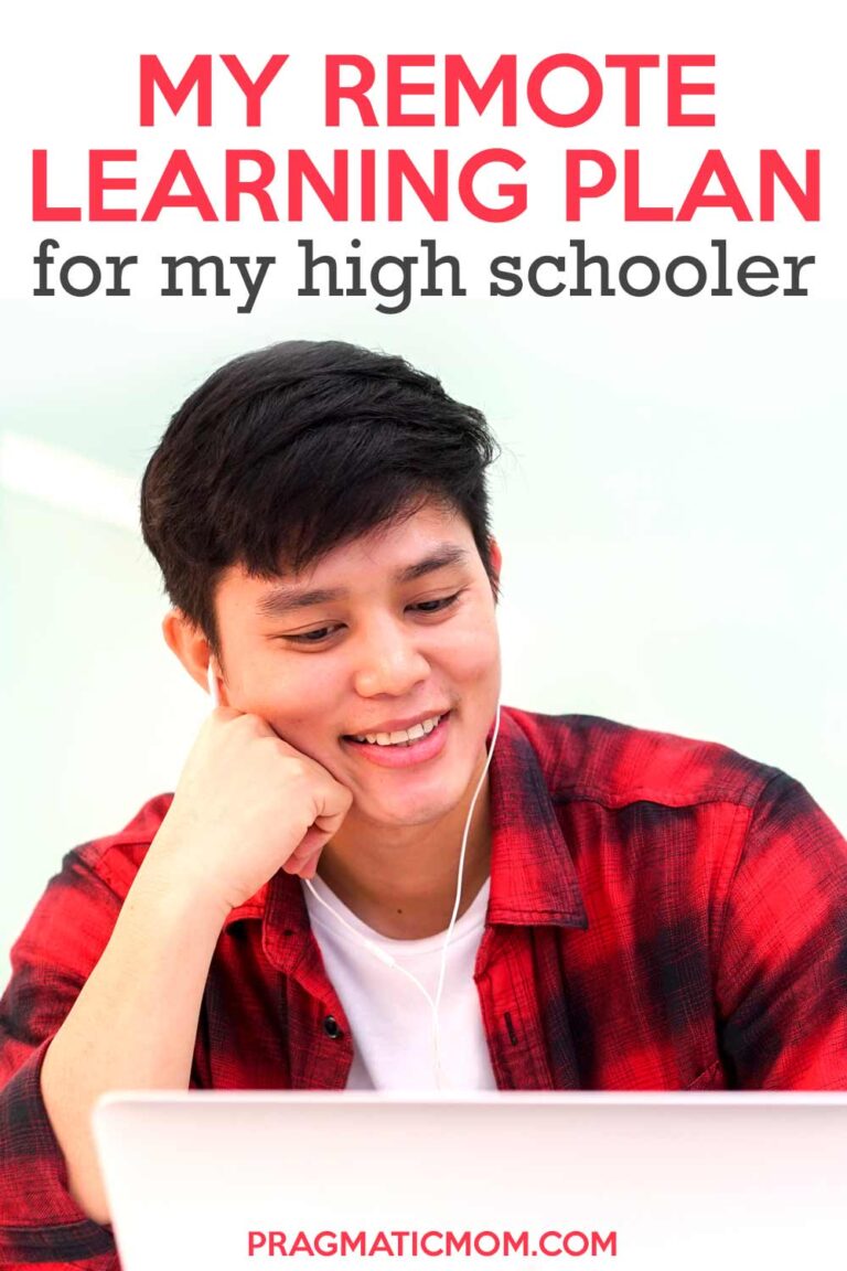 My Remote Learning Plan for My High School Sophomore - Pragmatic Mom