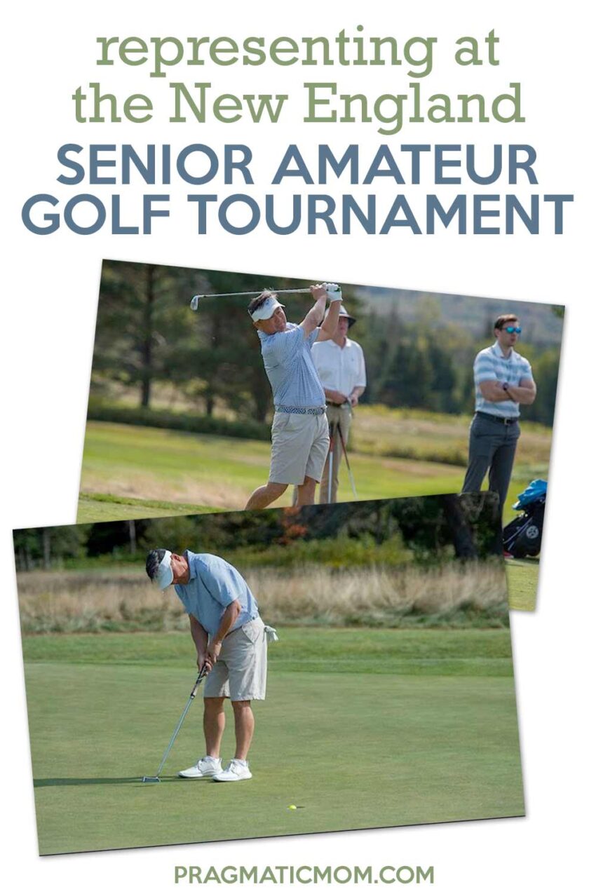 Representing at the New England Senior Amateur Golf Tournament
