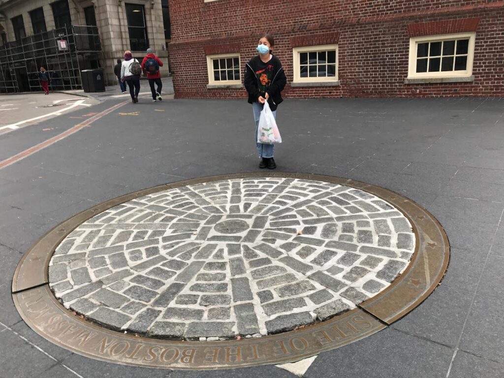 Visiting the exact location of the Boston Massacre 