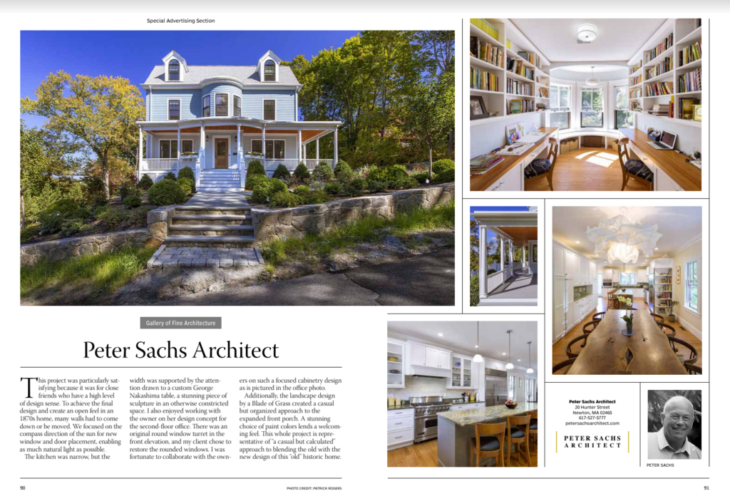 My House is Featured in Boston Architects Magazine!