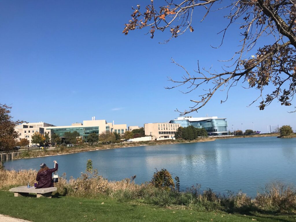 Northwestern University on a Lake
