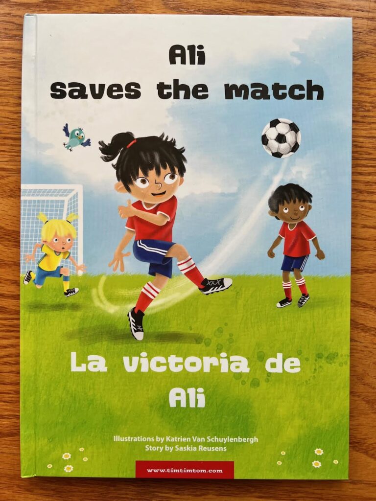 TimTimTom Ali Saves the Match personalized bilingual picture book