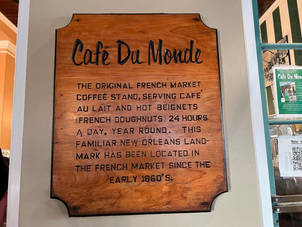 Cafe du Monde beignets New Orleans