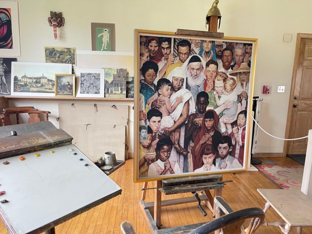 Norman Rockwell image of diverse America