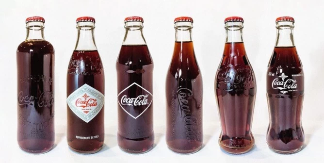 Industrial Design example Coca Cola Bottle Evolution