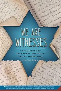 We Are Witnesses: Five Diaries Of Teenagers Who Died In The Holocaust by Jacob Boas 