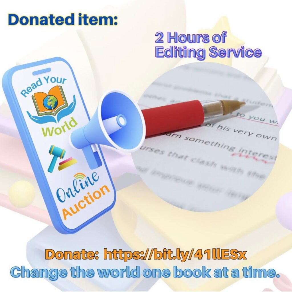 Read Your World Auction 2 Hours Editing