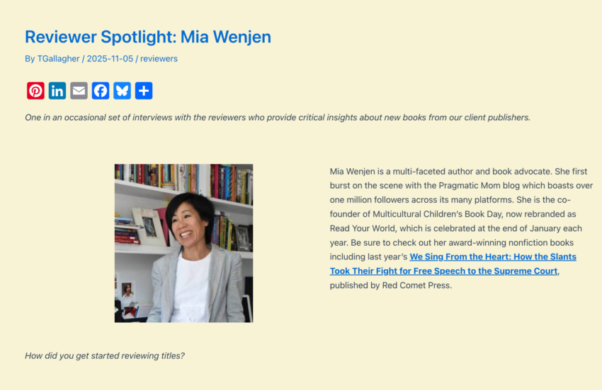 Thank you to Publisher Spotlight for Interviewing Me!