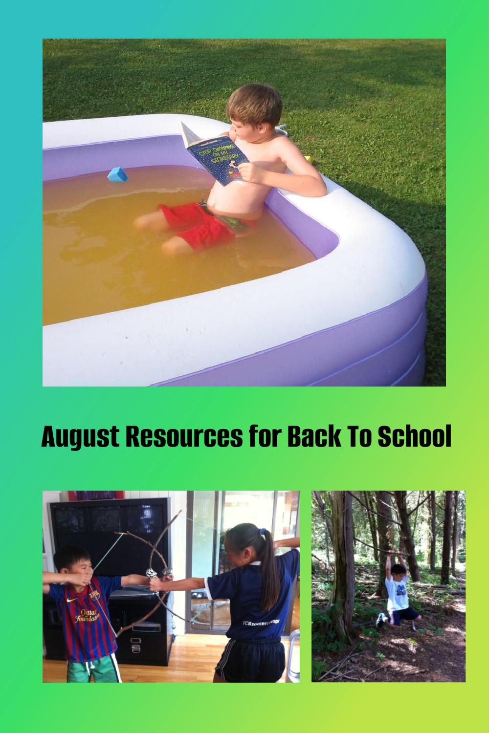 August Resources for Back To School