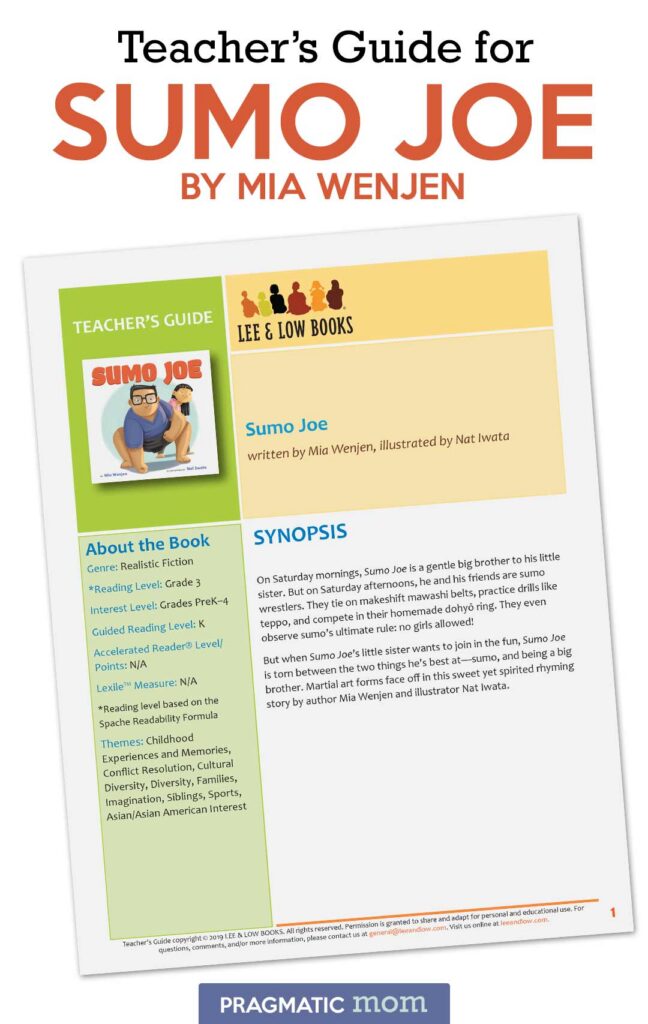 Sumo Joe by Mia Wenjen Teacher's Guide