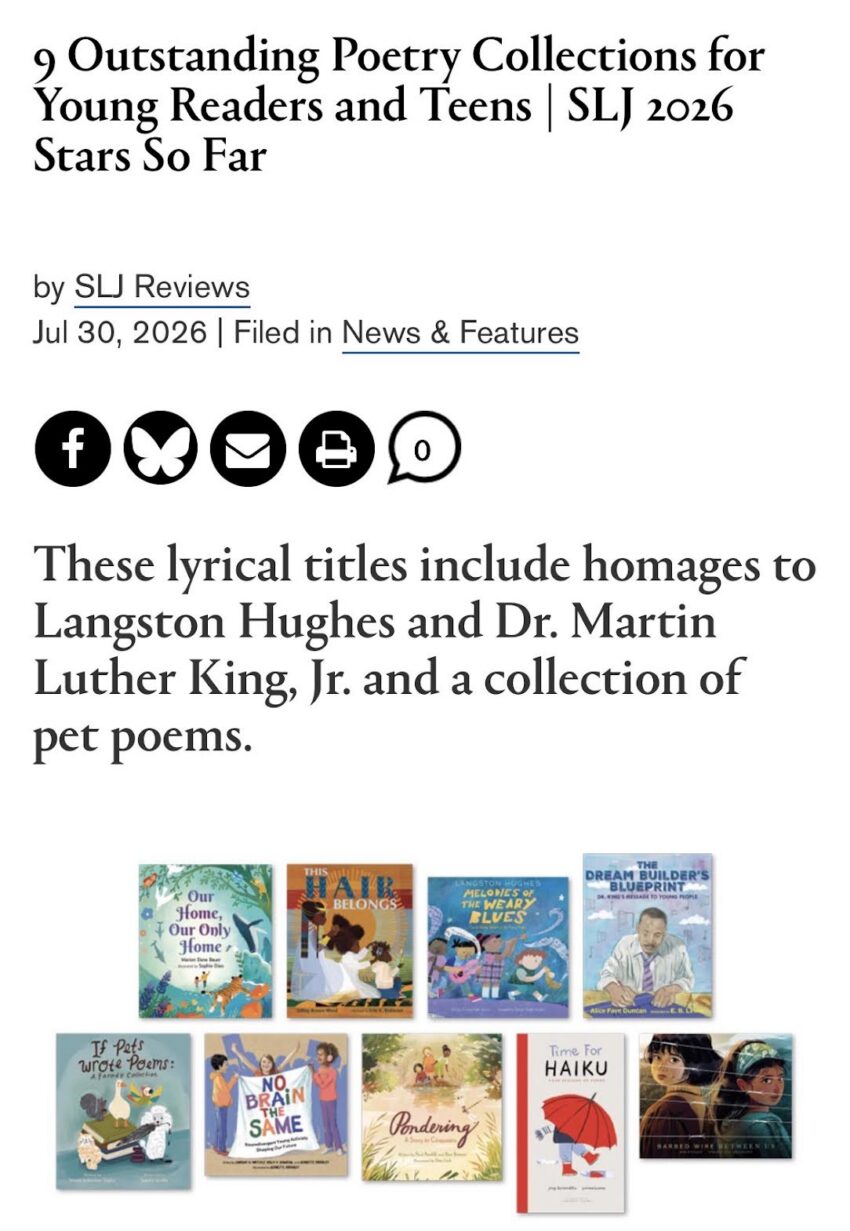 9 Outstanding Poetry Collections for Young Readers and Teens from School Library Journal