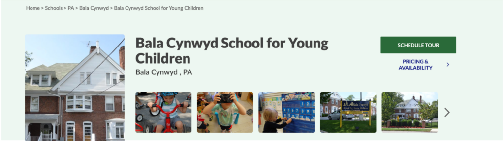 Bala Cynwyd School for Young Children in Bala Cynwyd