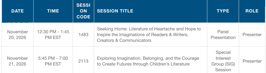 Mia Wenjen Panels NCTE 2026 Philly