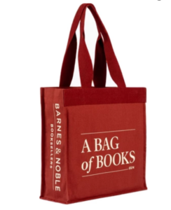 Barnes & Noble Bag of Books Tote in Burgundy