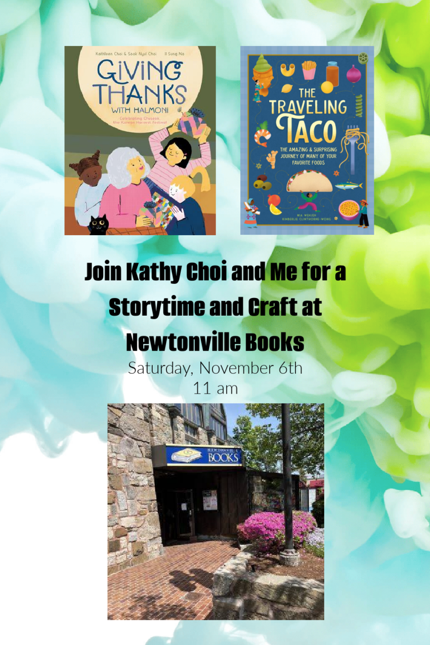 Giving Thanks with Foodie Picture Books & Crafts at Newtonville Books