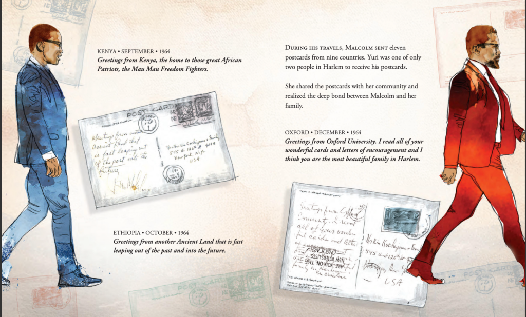 Postcards From Malcolm X Keith Henry Brown's favorite illustration